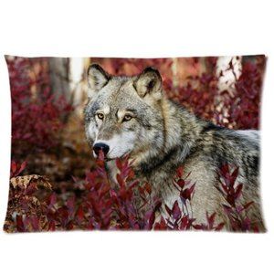 Animal Wolf Pillowcase Pillow Case Cover Two Sides Printing 20x30 inch